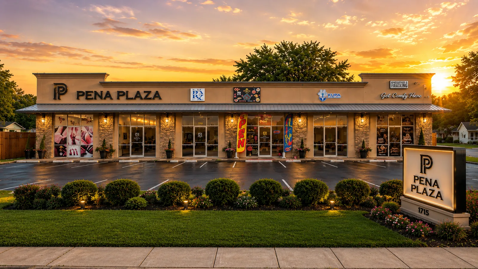 Pena Plaza commercial property in Weslaco, Texas
